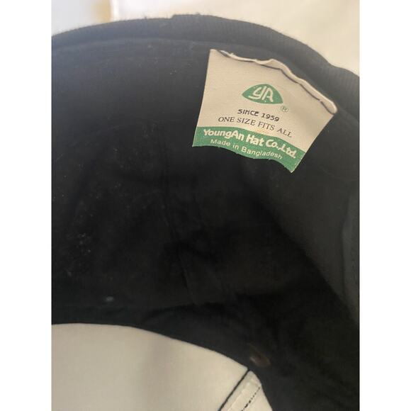 Vintage 71 Ranch YOUNGAN YA Plain Black Rope Adjustable Snapback Hat - Picture 7 of 8